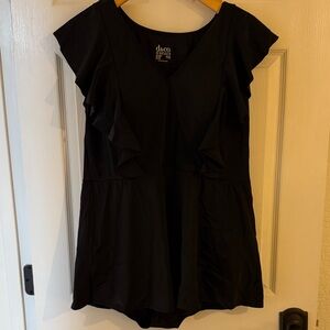 Black d&co swim dress modest
